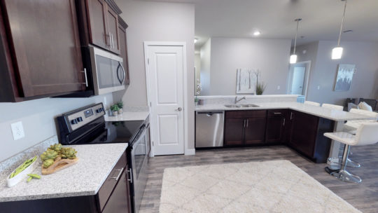 kitchen, shadow crest townhomes in fargo