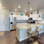 kitchen, the grand off 45th apartments in fargo